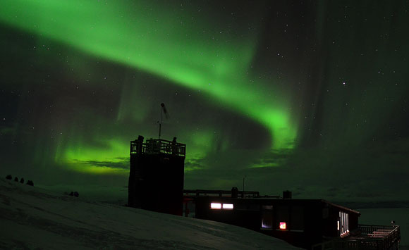 The Abisko Sky Station's extremely remote location makes it an ideal place to view the northern lights.