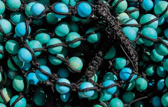 Turquoise beads are just one treasure to be discovered in the Rockies.